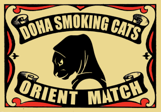 Zápalky s motivem Smoking Cat - 09