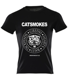 Dámské tričko CatSmokes černé
